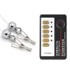Pinzas Eléctricas Sexy para Pezones con Bolas de Gravedad, Pinzas Fuertes de Carga para Clítoris, Pezones, Labios, Senos, Estimulación Sm para Auto-Placer Adulto