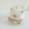 Gorro de bebé de primavera y otoño, bonito gorro de cuerno para bebé de un mes o dos, suave y fino, para niños y niñas recién nacidos.