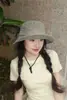 2026 Nuevo Sombrero de Pescador Versátil Estilo Coreano para Mujer, Sombrero de Sol para Verano, Sombrero Vintage Desgastado de Ala Ancha, Moderno