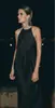 Verão 2026 Amazon Nova Moda Feminina Europeia e Americana Transfronteiriça Elegante Gola Halter Retrô Sem Mangas Costas Abertas Vestido Drapeado