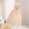 Gorro de Punto Básico de Color Sólido Estilo Coreano, Versátil Gorro Cálido de Lana para Otoño e Invierno, Gorro de Lana Casual Unisex