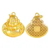 Joyería Chapada en Oro Colgante de Buda Colgante del Buda Maitreya Collar del Buda Relleno de la Barriga Riendo Oro de Imitación Sensación de Alta Gama Collar para Hombre Estilo Antiguo