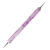 Pluma de Punto Azul para Manicura, Pluma de Diamante, Pluma de 5 Puntos Ondulados, Pluma Ondulada, Pluma de Punto con Palo Ondulado, Paquete de 5 Azules