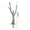 Tronco de árvore verde artificial, galhos secos e tronco de árvore bonsai ramificado - materiais para paisagismo de jardim externo e ornamentos decorativos de tronco de árvore