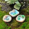 Adornos de micropaisaje de musgo, adornos de suculentas, adornos de muñecas, 3 adornos de material DIY para estanque