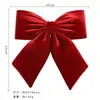 Adornos para Árbol de Navidad con Lazo Rojo Plisado, Decoraciones de Escena de Boda con Lazo, Decoraciones de Tienda con Lazo, Lazo