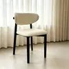 Silla de Escritorio Minimalista Moderna, Silla de Negociación de Hotel, Silla Nórdica de Lujo Ligero con Respaldo, Silla de Maquillaje para el Hogar, Silla de Comedor