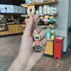 Chaveiro de Bloco do Novo Mundo Pixelado Transfronteiriço Modelo Periférico de Jogo Cartoon Pingente Boneco Steve Atacado
