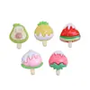 Mini Sorvete de Frutas Brinquedo Alimentício Desenho Animado Artesanal DIY Acessórios de Joias Cola de Creme Resina Pequenos Acessórios Materiais para Nail Art