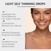 Esencia Facial Bronceadora Viareline Piel Clara (Rosa) Consigue un Tono Bronceado Claro Sin Exposición al Sol, Perfecto para Bronceado de Verano