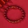 Pulseira de Cinábrio Natural Roxo Areia Dourada para Boa Sorte em Exames, Sucesso Garantido em Exames como Vestibulares e Exames de Ingresso no Ensino Superior