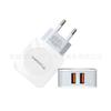 Cargador de pared multi-puerto para CD 2USB cargador de pared para teléfono móvil adaptador de corriente 5v2a cargador de pared regulaciones europeas y americanas venta al por mayor