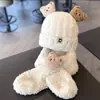 Gorro Infantil para Otoño e Invierno, Lindo y Adorable Gorro de Lana Tejida para Niños, Grueso y Cálido con Protección para los Oídos a Prueba de Viento para Niñas