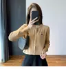 Cardigã de Tricô para Mulheres 2026 Outono Novo Estilo College Suéter Casaco Estiloso Roupa de Outono Início Top