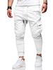 Novas Calças Lápis Clássicas com Bolsos em Patch Estéreo para Outono e Inverno, Calças Baggy Esportivas Elásticas com Cordão, Calças Casuais Longas, Calças de Corrida