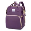 Nova Bolsa de Maternidade Dobrável para Berço Grande Capacidade Multiuso para Passeio Bolsa para Mãe e Bebê Mochila Leve de Viagem Bolsa de Maternidade