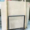 Placa de mármol beige personalizada de fábrica Fondo de pared de piedra Magnolia Shaana Piso de escalera venta al por mayor