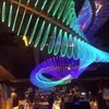 Bar de Hotel Bar de Discoteca Mostrador Pista de Correr Lámpara de Hueso de Dragón Libélula Vestíbulo Araña Artística Iluminación Decorativa de Ambiente Interior
