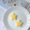Funda para teléfono con agarre de horquilla y parche de estrella de cinco puntas de tela de terciopelo corta de doble cara, bolsa de color caramelo con estrella, accesorios lindos