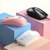 Ratón alámbrico G9 plateado para oficina y juegos rosa para portátil accesorios de computadora USB lindo al por mayor