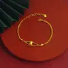 Pulseira de Cintura Fina Ins Liga de Cobre Moda Feminina Versátil Mix-and-Match Joia Simples Atacado Novos Acessórios