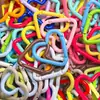 Mosquetón de Anilla de Resorte en Forma de Corazón Pintado de Colores Hebilla de Equipaje Hecha a Mano DIY Llavero Joyería Materiales Accesorios