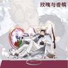 Han Man "Rosa y Champán" Zheng Yiyuan Acrílico Marca Grande Adornos Decorativos Adornos de Regalo Creativos