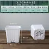 Vasos Quadrados Coloridos Semi-Transparentes para Suculentas, Plástico Espessado, Vários Tamanhos, Vasos de Plantio Mini de Grande Diâmetro para Flores e Mudas de Legumes