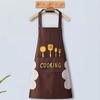 Delantal para Cocina Casera, Impermeable, Resistente al Aceite, Resistente a las Manchas, Ropa de Trabajo de PVC, Fabricante Mayorista, Estampado, Lindo, Dibujos Animados DIY, Hogareño