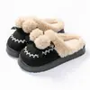 Pantuflas de Algodón con Lazo Dulce para Mujer para Otoño e Invierno para Uso Doméstico en Interiores, Dormitorio, Más Felpa, Suela Gruesa, Cálidas, Pantuflas de Confinamiento