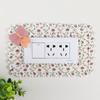 Pegatina de Interruptor de Tela Pegatina de Decoración de Pared Cubierta Antipolvo Cubierta Protectora para Interruptor Lámpara de Marco de Sala de Estar Portalámparas Pegatina de Interruptor Simple