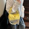 Bolsa de Tela de Nylon Cruzada para Mujer 2025 Nueva Moda Diseño de Nicho Versátil Bolsa de Tela Bolso Plegable tipo Sachel Bolso Almohada para Viajes