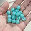 Venta Caliente de Amazon 12*11mm Acrílico Dos Tonos Cuentas Dunden Cuentas Espaciadoras Cuentas Barril Cadena de Teléfono DIY Llavero Mayoreo