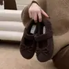Primer Encuentro Temporada Zapatos Planos de Ballet con Punta Redonda Zapatos de Hada Planos Suaves Zapatos de Noche Suaves Verano Nuevos Zapatos Individuales para Mujer