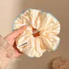 Goma para el pelo de encaje con estilo perezoso para mujer, Diadema de alta gama, Cuerda para el pelo versátil coreana, Accesorio para el pelo, Banda elástica alta para el pelo