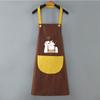 Delantal Lindo Estilo Japonés Impermeable y a Prueba de Aceite para Cocina y Tareas Domésticas Ropa de Trabajo para Mujer Cubre Cintura Estampado con logo