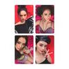 Tinta rosa BP Jin Zhixiu Jisoo álbum en solitario tarjeta ME