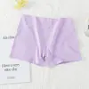 Cuecas Boxer de Algodão Puro de Cintura Alta Tamanho Grande para Mulheres Plus Size, Shorts de Algodão Respiráveis de Quatro Cantos com Forro 100% Algodão