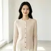 Suéter Cardigan de Punto para Mujer, Cuello Redondo, Manga Larga, Nuevo Suéter de Punto Trenzado Holgado Adelgazante para Otoño e Invierno