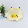 Chapéu de palha de verão com proteção solar infantil chapéu de sol para bebê chapéu de praia chapéu cor onda Pikachu vendas diretas da fábrica