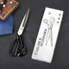 Tijeras de Sastre Profesionales Transfronterizas, Empaque Neutro, Logo Personalizable, Hoja Blanca, Tijeras para Cortar Tela Domésticas, Herramientas de Costura