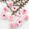 4.5cm nuevo pequeño rizado hecho a mano flor artificial diy tocado sombrero flor flor de zapato holiday playa flor de seda multicolor