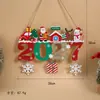 Transfronterizo 2027 Adornos de Artesanía en Madera Decoraciones para Árbol de Navidad Fiesta Festiva Decoraciones de Atmósfera Navideña
