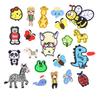 Parches de Animales Bordados por Computadora: Abeja, Pollito, León, Jirafa, Parches de Tela Bordados para Sudaderas, Bolsas, Parches Hechos a Mano para Manualidades