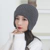 Gorro de punto con orejeras cálidas con forro polar de invierno para hombres y mujeres, para parejas, para ciclismo al aire libre, gorro de lana fría, venta directa de fábrica