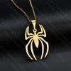 Collar de acero inoxidable de Spider-Man de venta caliente europeo y americano deseo venta caliente fábrica ventas directas