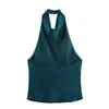 Ropa Europea y Americana Transfronteriza para Mujer ZA AliExpress Venta Caliente Temperamento Elegante Top Multicolor