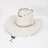 Sombrero Vaquero Occidental de Papel y Paja para Hombre de Verano Sombrilla Gorra Solar Sombrero de Playa Sombrero de Caballero Sombrero Superior