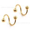 Joyería para Piercing de Acero Inoxidable Acero Titanio Electrochapado Bola con Púas Anillo para la Nariz Arete para el Hueso de la Oreja Barra S Labio Tachón Venta Caliente Transfronteriza