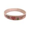 Fabricantes fornecem pulseira de silicone infantil com desenho de personagem, pulseira de borracha esportiva Aisha, pulseira com impressão CMYK